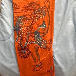 Active USA Orange and Blue Leggings